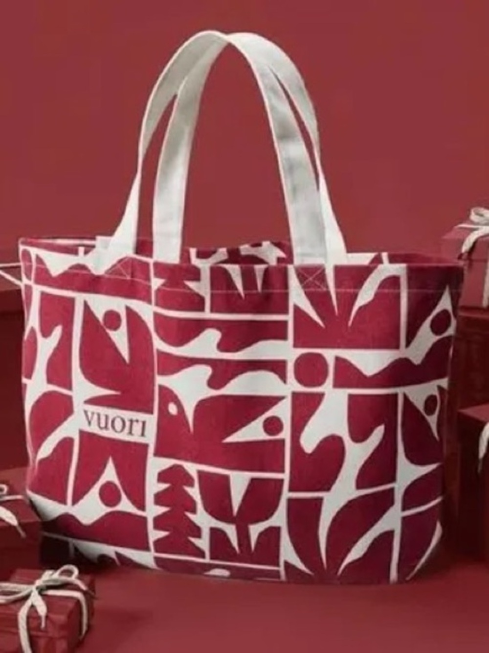 Vuori Limited Edition Strawberry Canvas Tote NWT